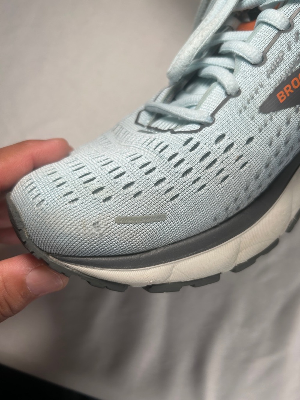 Brooks Ghost 13 Light Blue Running Athletic Shoes Size 8.5 - Picture 9 of 16
